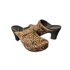 DANSKO "Rae" Zebra Pony/Calf Hair Clogs Mules sz. 36 (5.5-6)